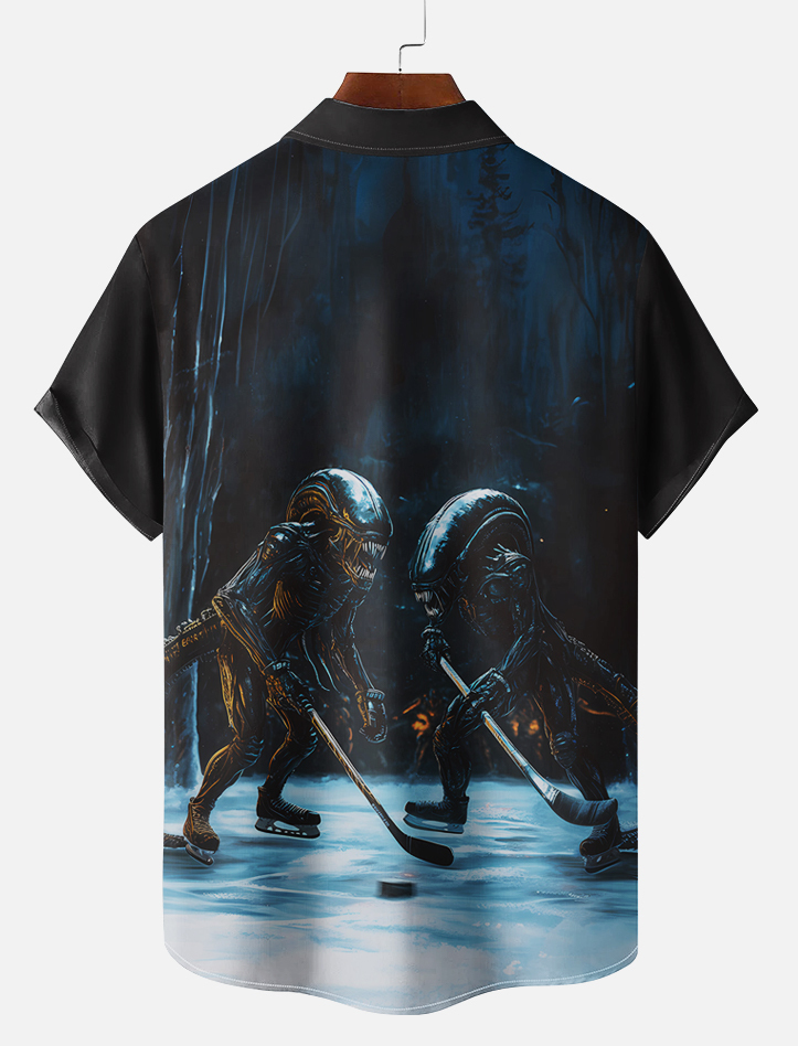 Men's Classic Movie Graphic Short Sleeve Shirt