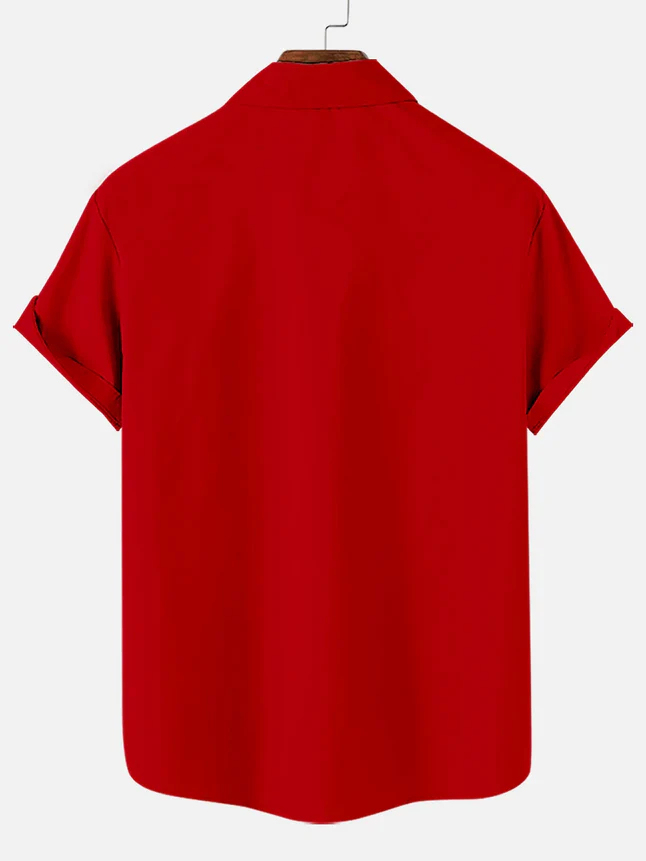 Men's Christmas Funny Graphic Short Sleeve Shirt