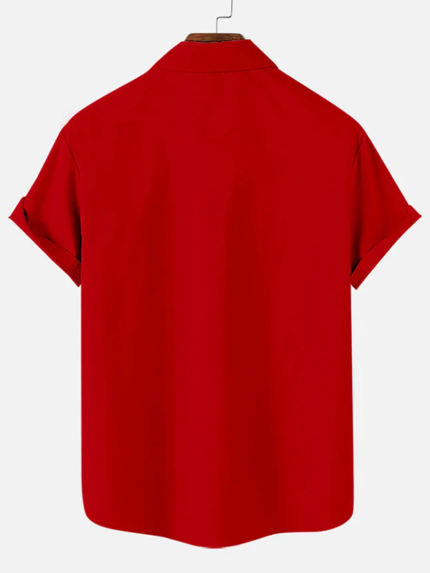 Men's Christmas Funny Graphic Short Sleeve Shirt