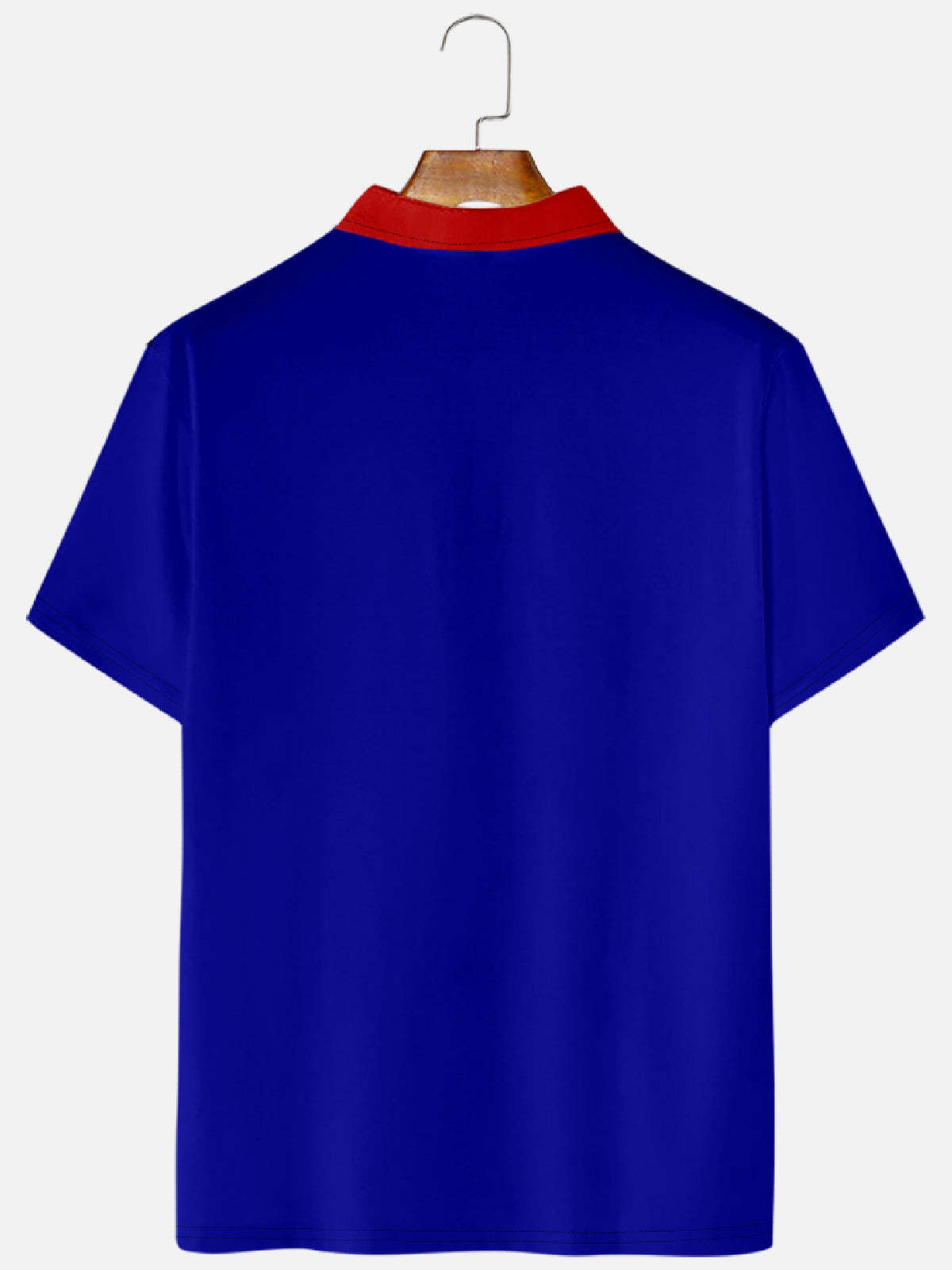 Men's Geometric Casino Print Casual Short Sleeve Hawaiian Bowling Polo Shirt