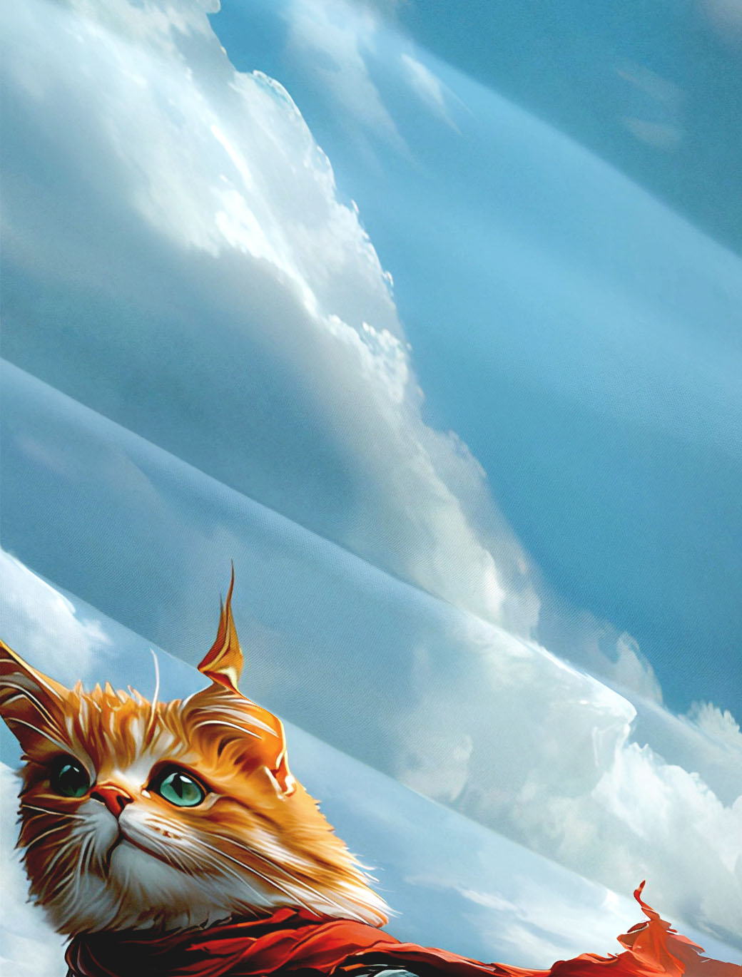 Men's Retro Cartoon Anime Cat Theme Short Sleeve Shirt