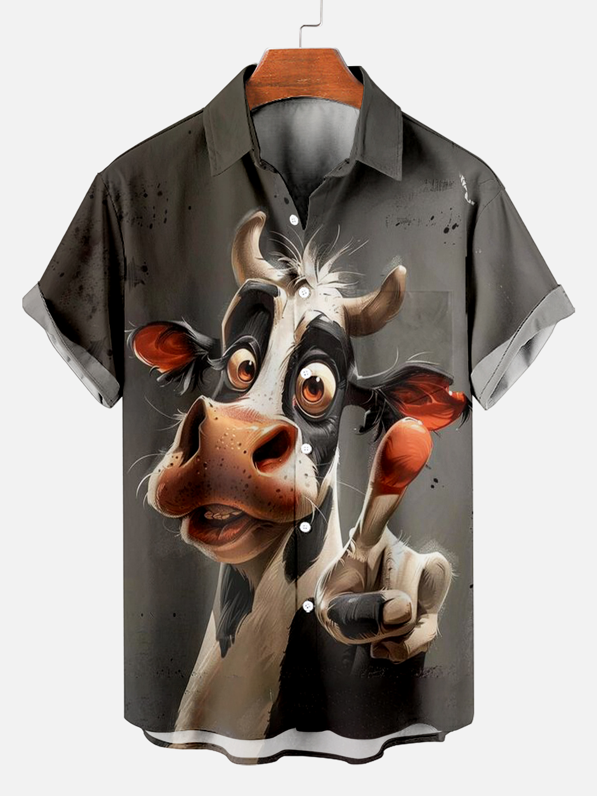 Retro Fun Cow Short Sleeve Shirt