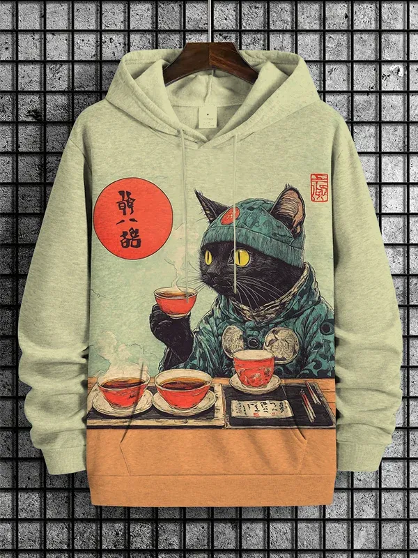 Men's Christmas Funny Art Print Casual Sweatshirt