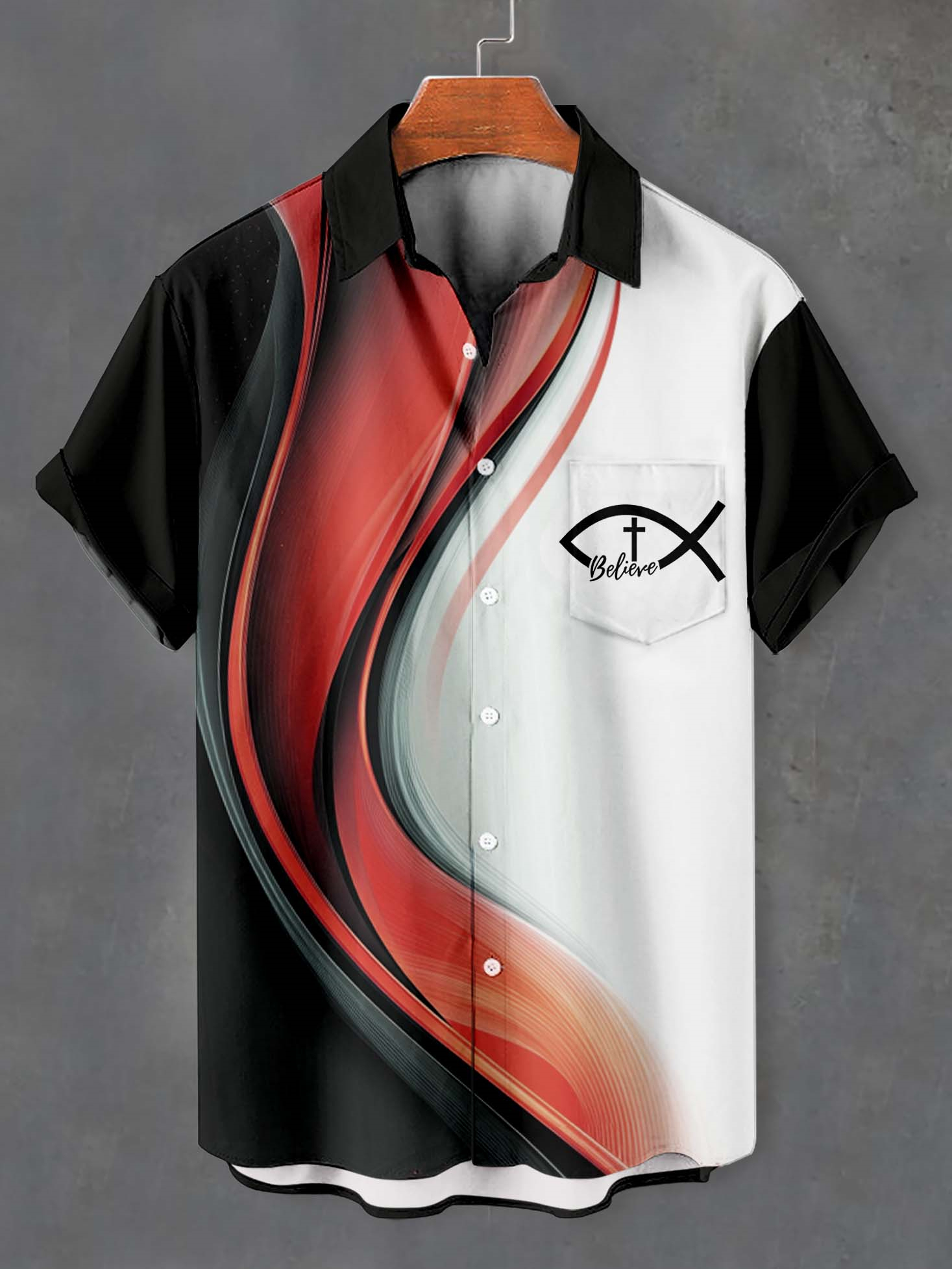 Men's Faith Cross Graphic Short Sleeve Shirt