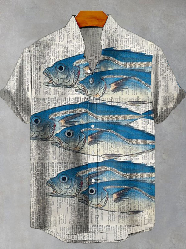Ocean Creature Graphic Short Sleeve Shirt