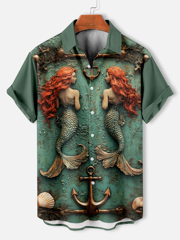 Men's Marine Life Graphic Short Sleeve Shirt