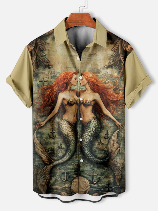 Men's Marine Life Graphic Short Sleeve Shirt