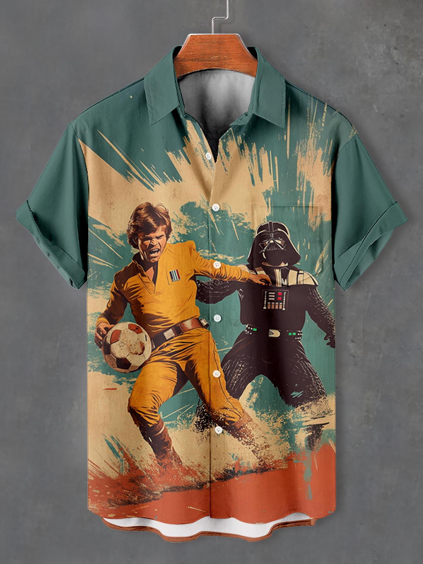 Men's Classic Movie Graphic Short Sleeve Shirt