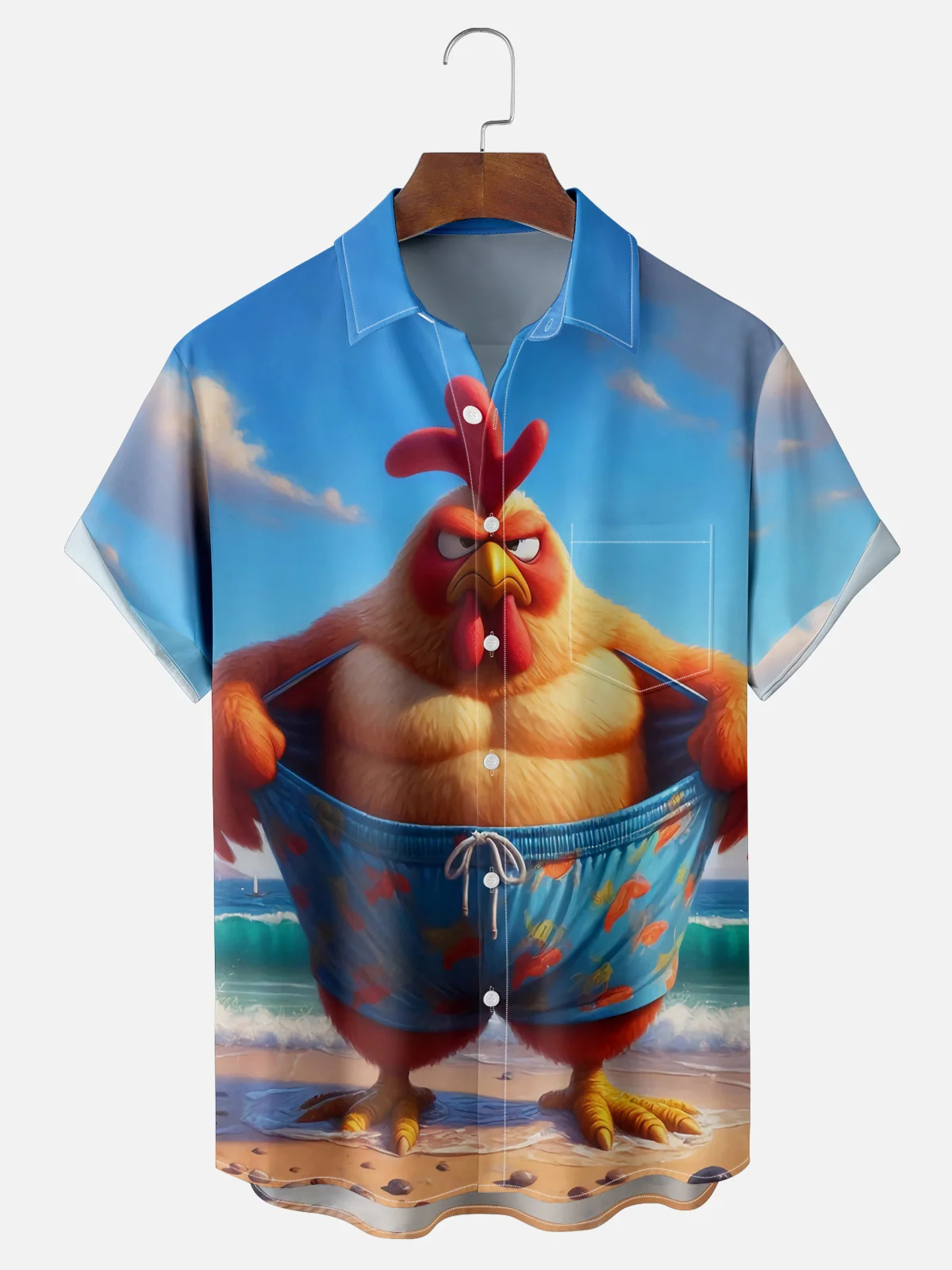 [Copy]Men's Classic Movie Godfather Animal Fun Graphic Short Sleeve Shirt