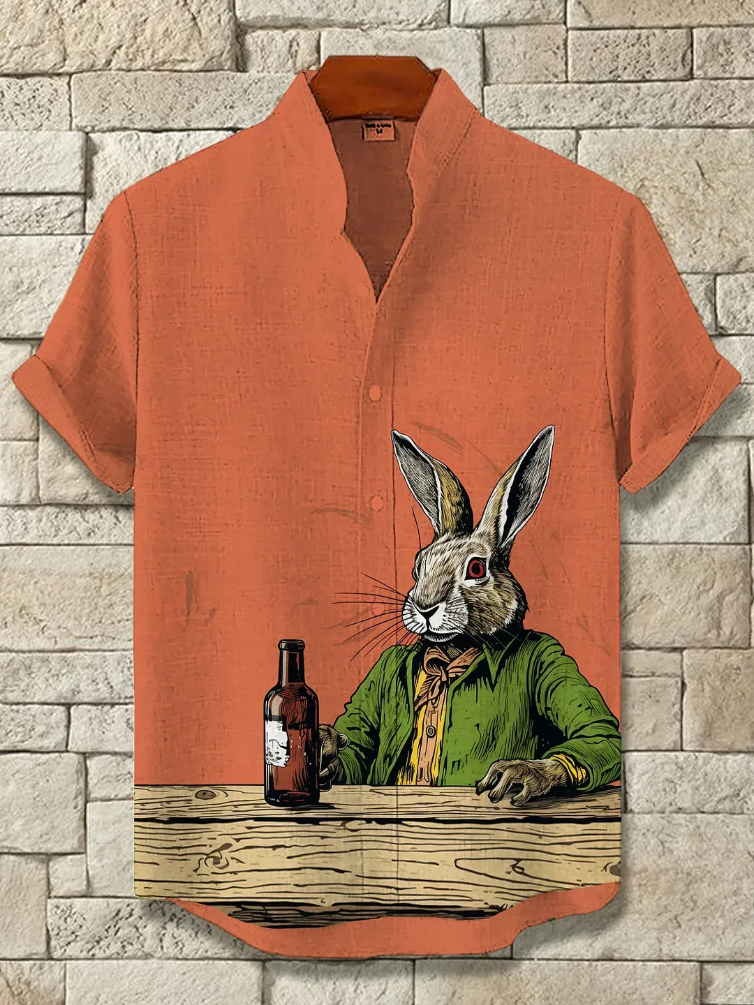 [Copy]Men's Classic Movie Godfather Animal Fun Graphic Short Sleeve Shirt