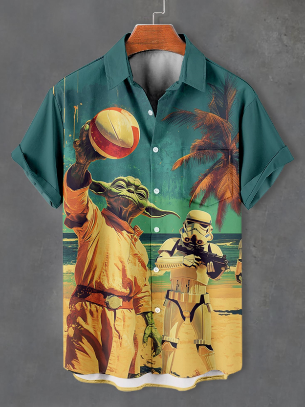 Men's Classic Movie Graphic Short Sleeve Shirt