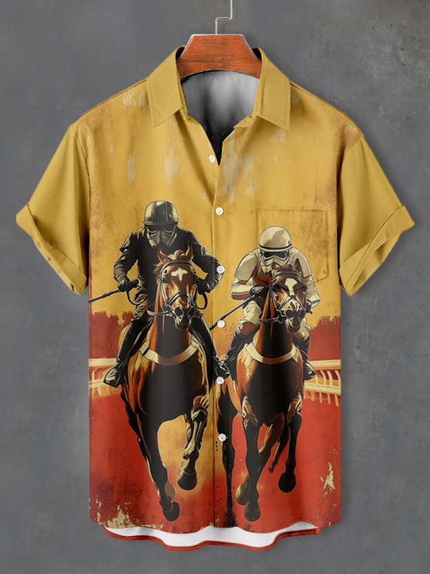 Men's Classic Movie Graphic Short Sleeve Shirt