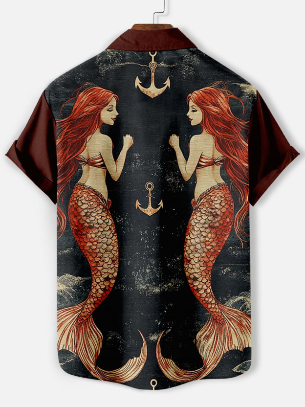 Men's Marine Life Graphic Short Sleeve Shirt