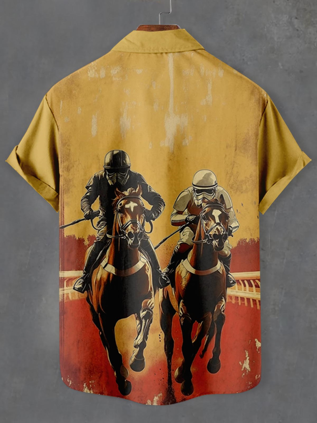 Men's Classic Movie Graphic Short Sleeve Shirt