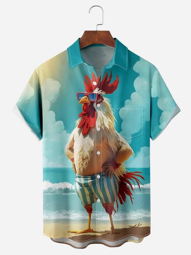 Animal Graphic Short Sleeve Shirt