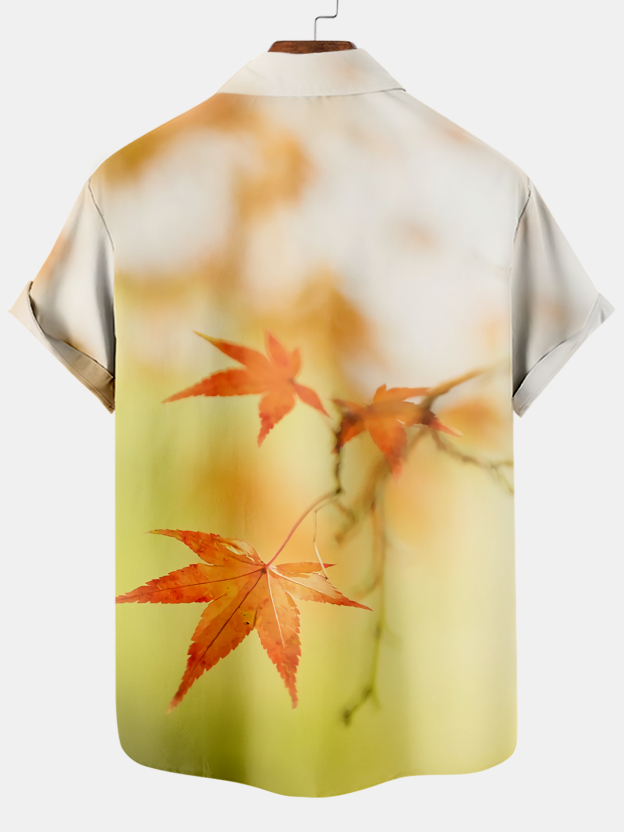 Men's Thanksgiving Day Print Short Sleeve Shirt