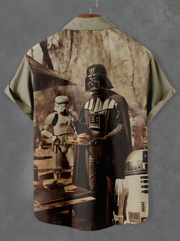 Men's Classic Movie Graphic Short Sleeve Shirt