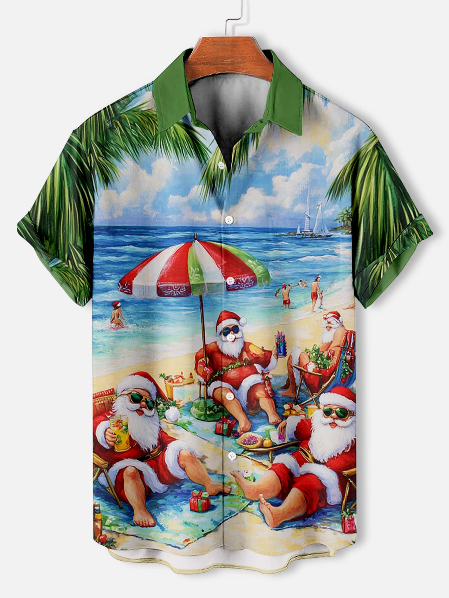 Men's Christmas Graphic Short Sleeve Shirt
