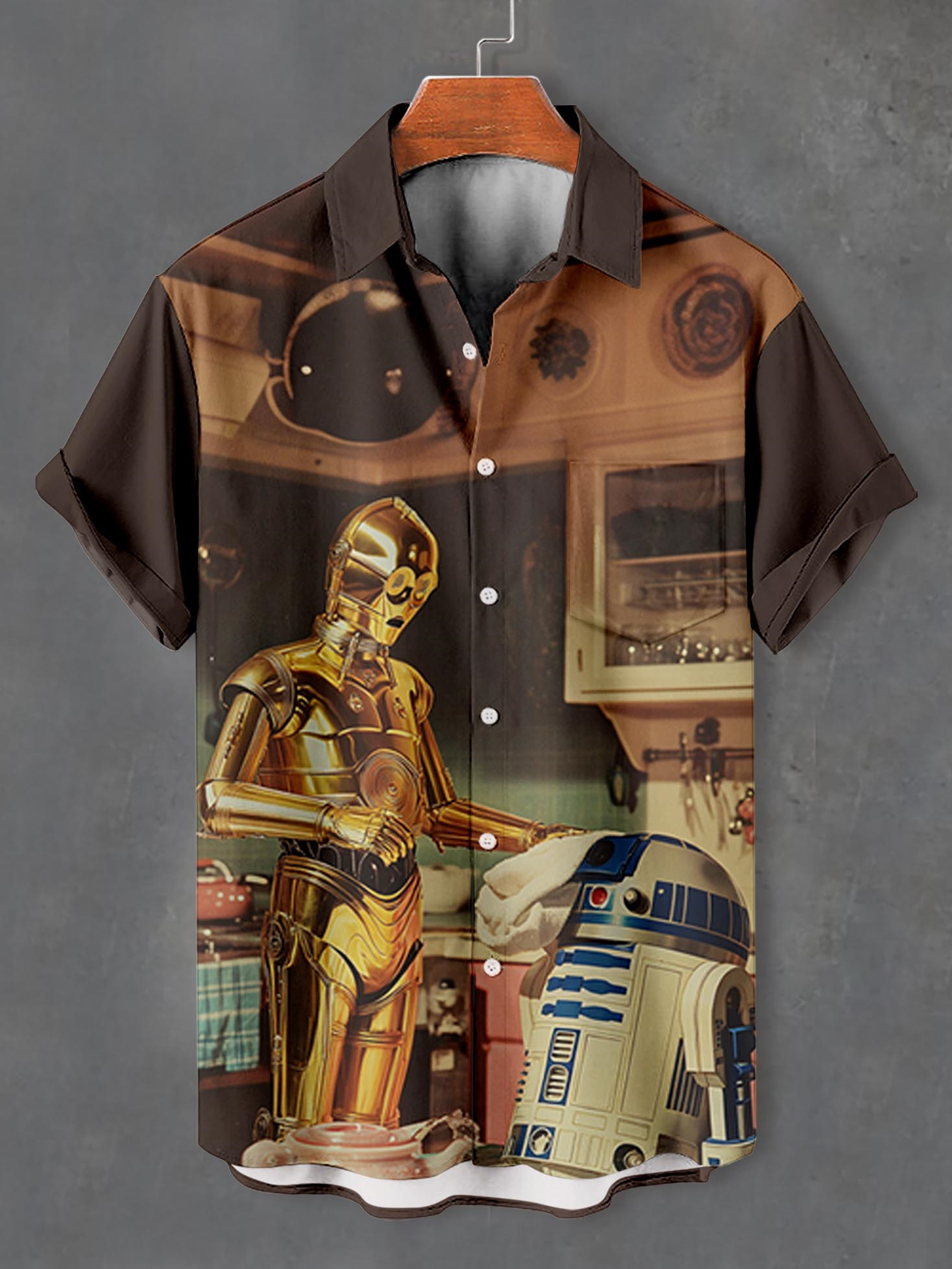 Men's Classic Movie Graphic Short Sleeve Shirt