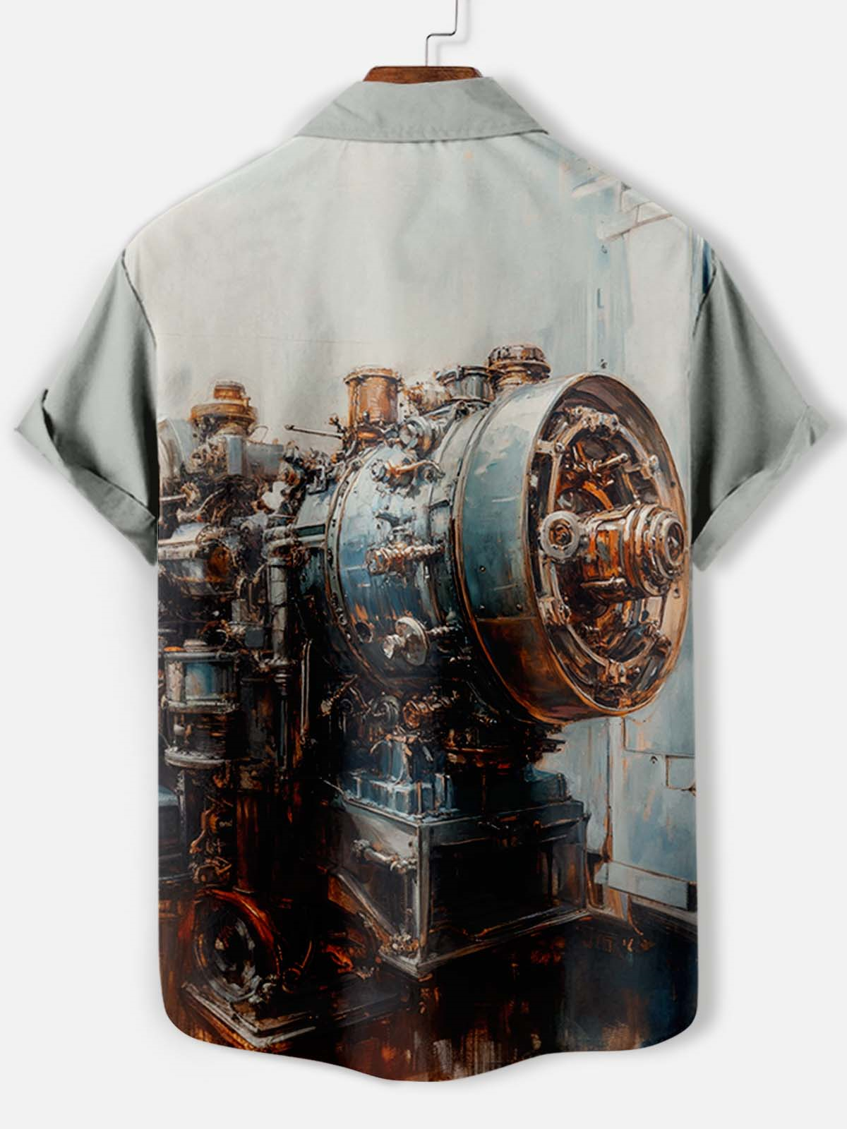 Men's Mechanical Parts Graphic Short Sleeve Shirt