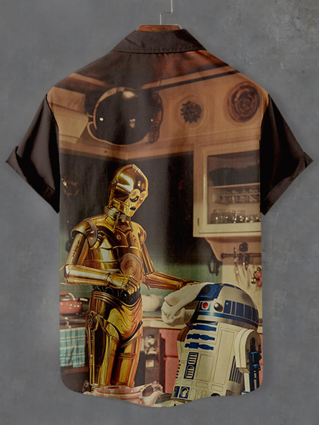 Men's Classic Movie Graphic Short Sleeve Shirt