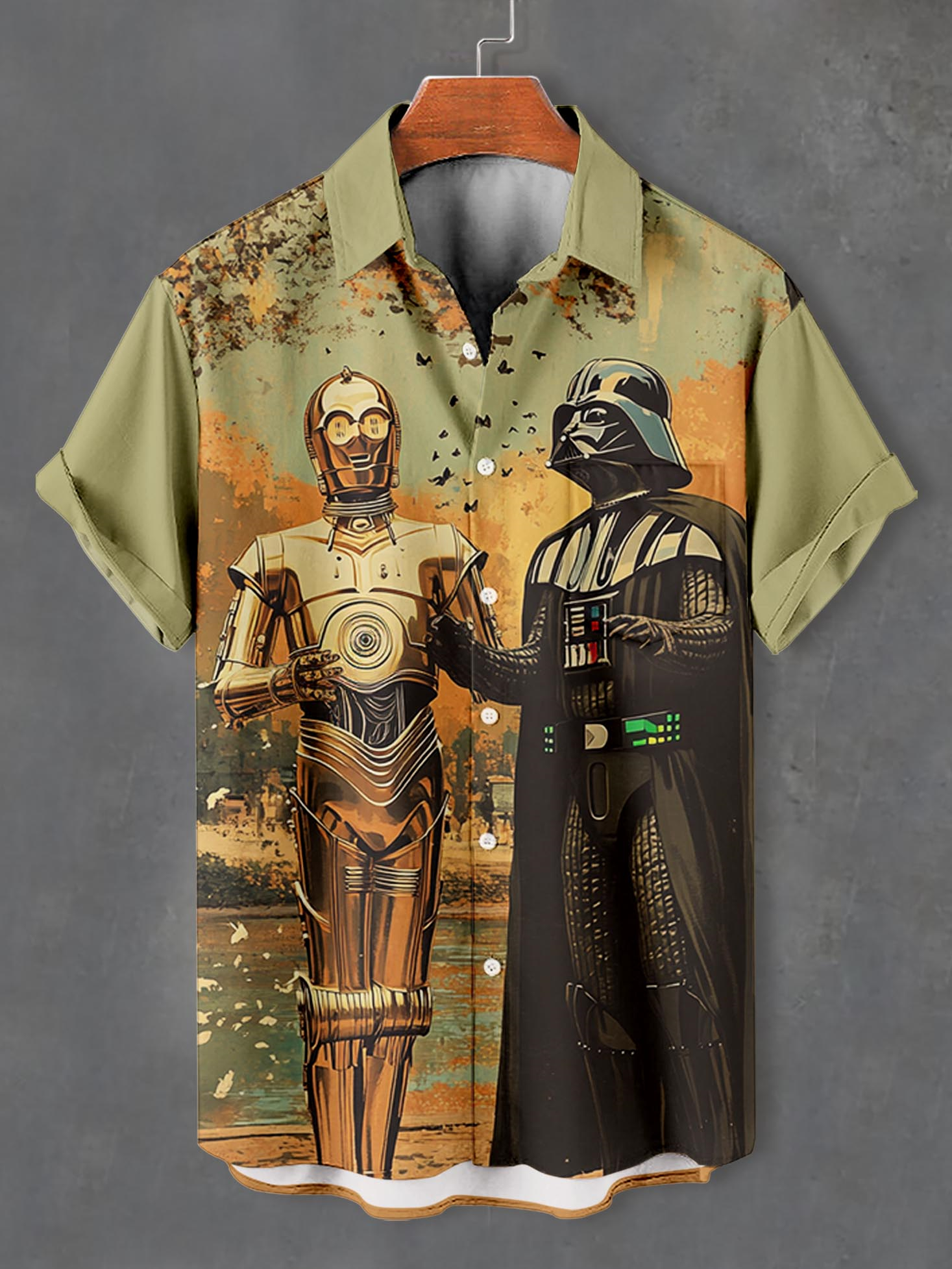 Men's Classic Movie Graphic Short Sleeve Shirt