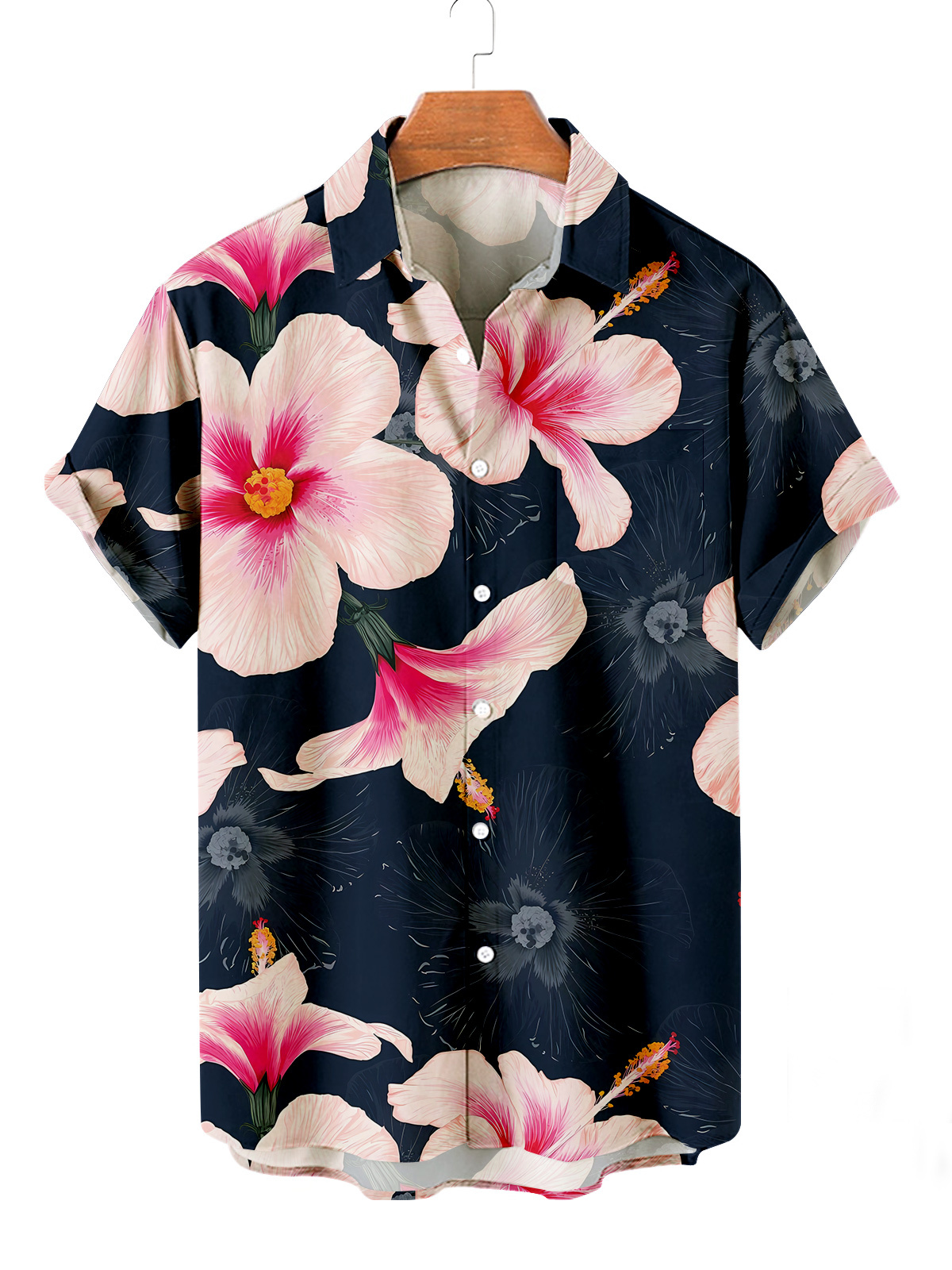 MEN'S HAWAIIAN RESORT PRINT CASUAL SHORT SLEEVE SHIRT