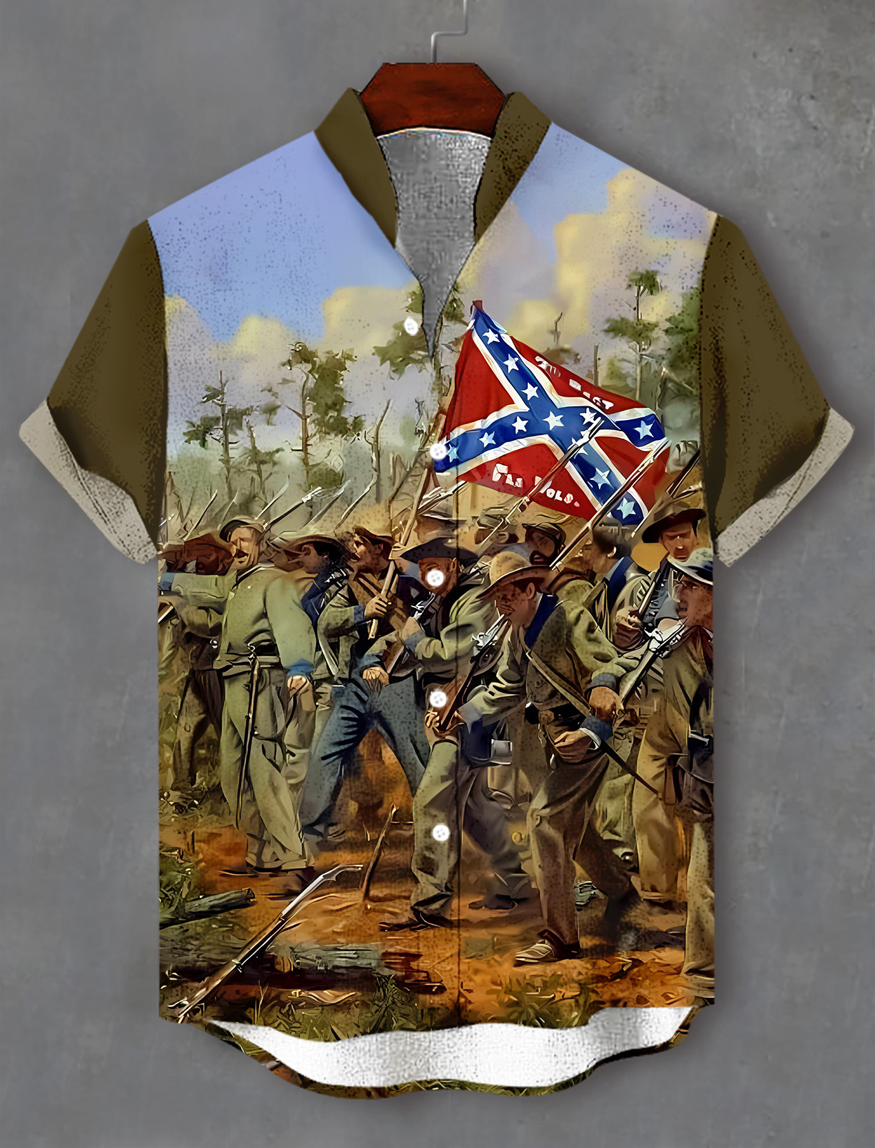 Men's Retro Graphic Short Sleeve Shirt