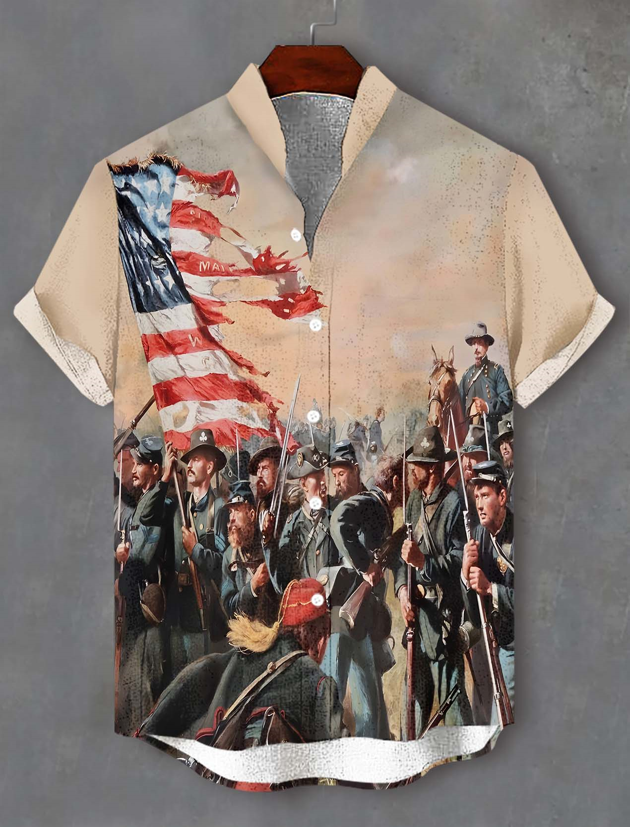 Men's Battle of Gettysburg Illustration short sleeve shirt