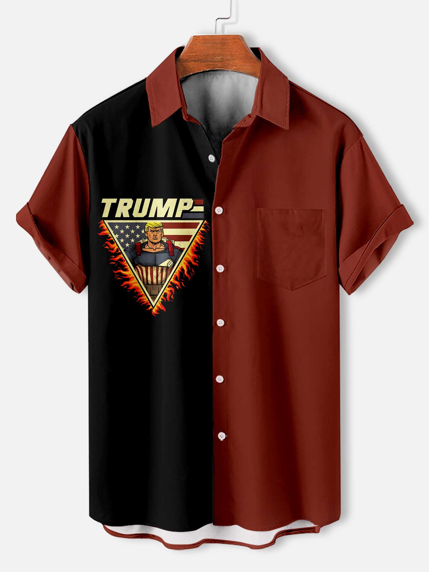 Men's Patriotic Short Sleeve Shirt