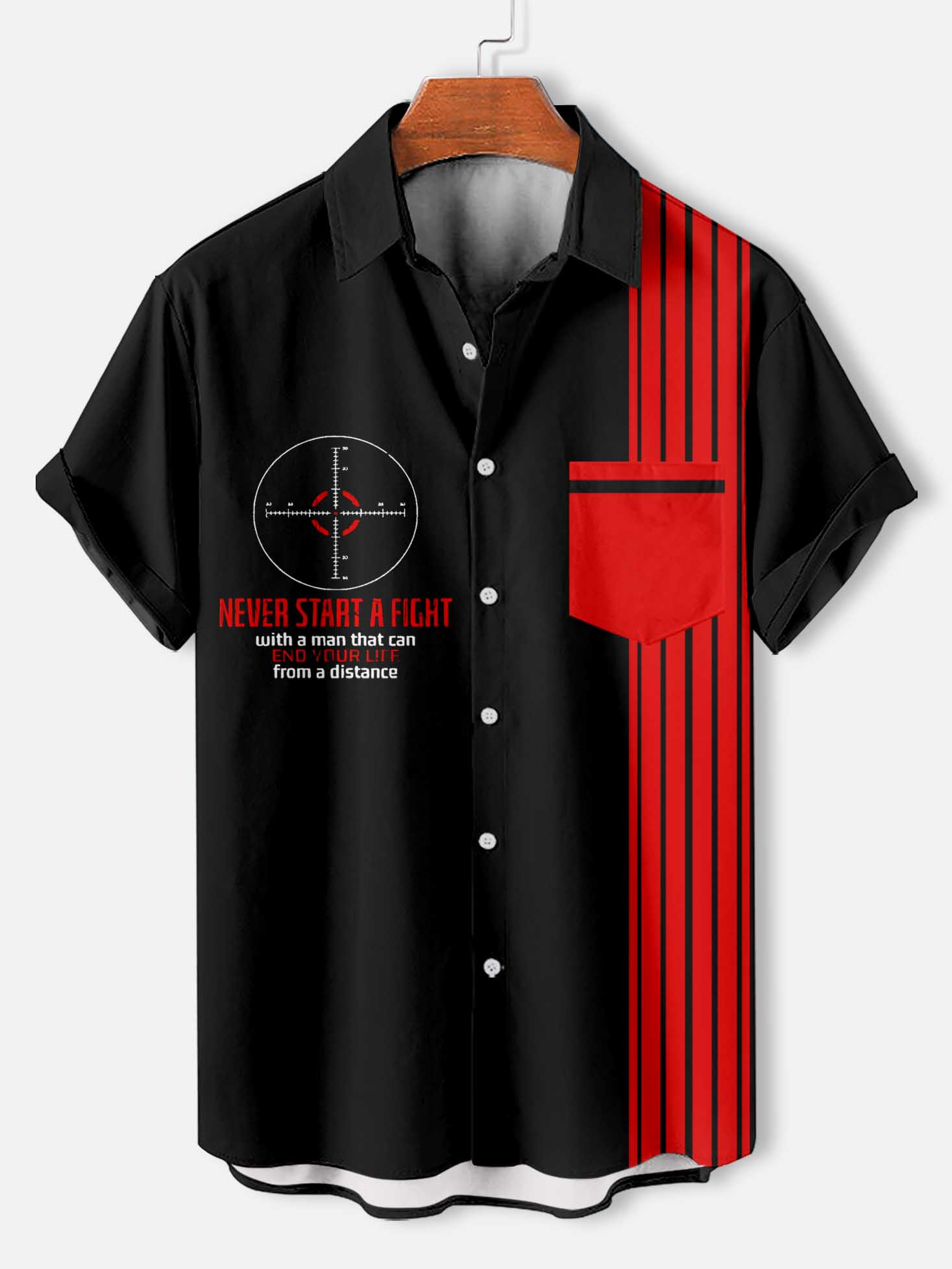 Men's Slogan Short Sleeve Shirt
