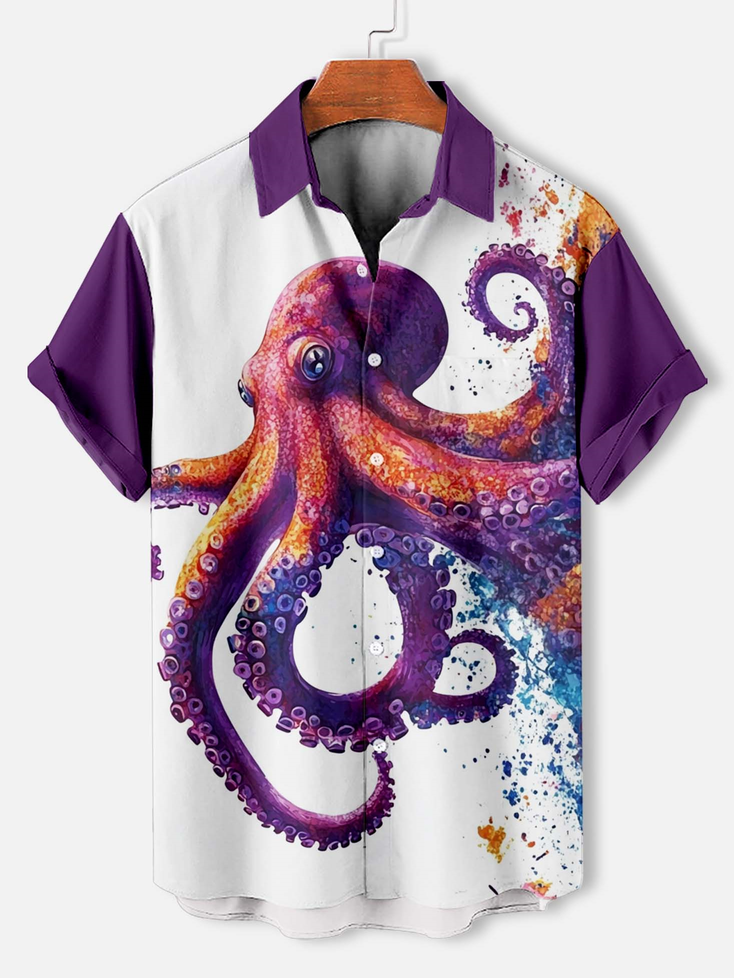 Men's Marine Life Graphic Short Sleeve Shirt
