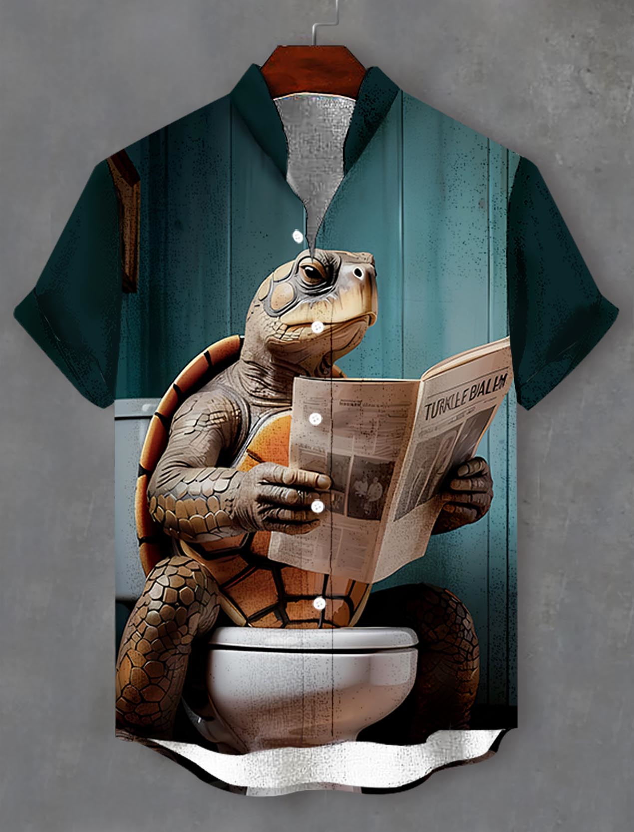 Men's Fun Animal Graphic Short Sleeve Shirt