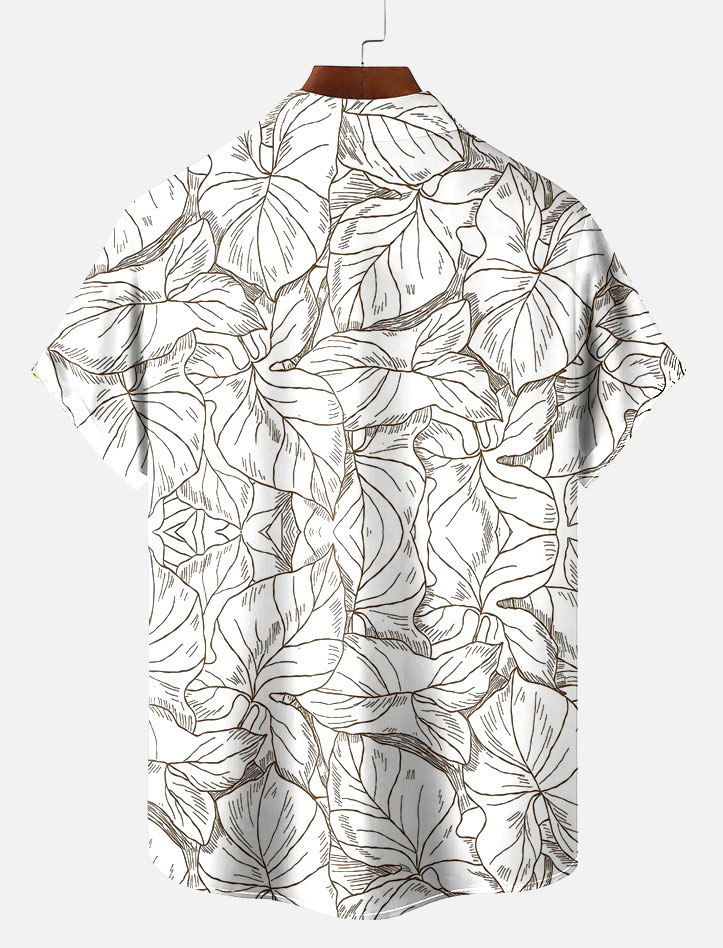 Men's Short Refreshing elegant hawaii Sleeve Shirt 