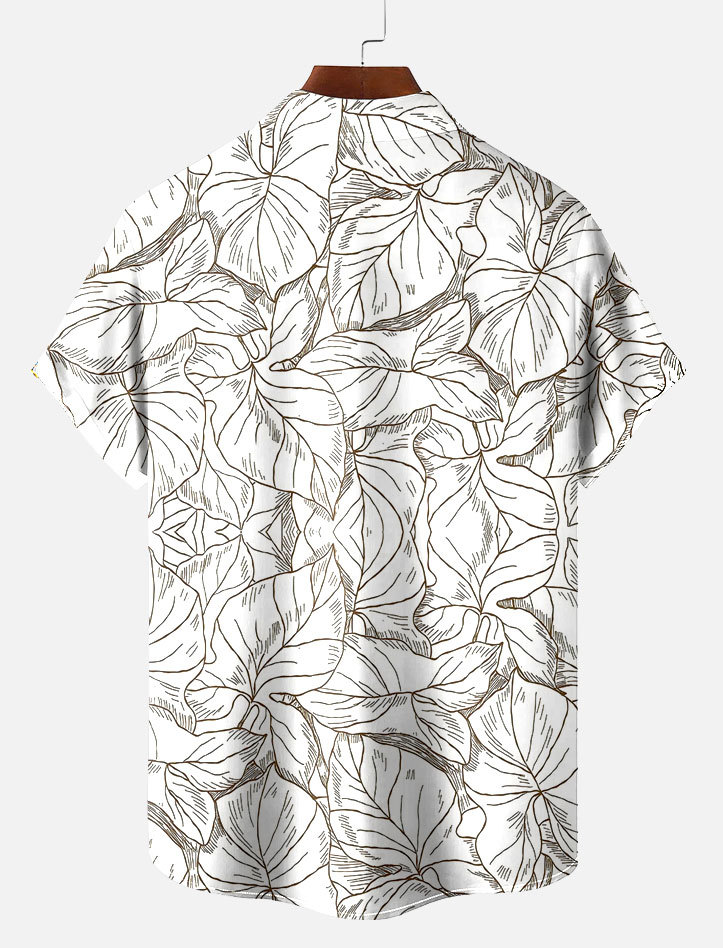 Men's Short Refreshing elegant hawaii Sleeve Shirt 