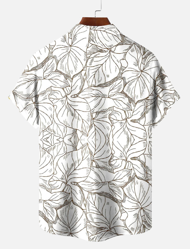 Men's Short Refreshing elegant hawaii Sleeve Shirt 