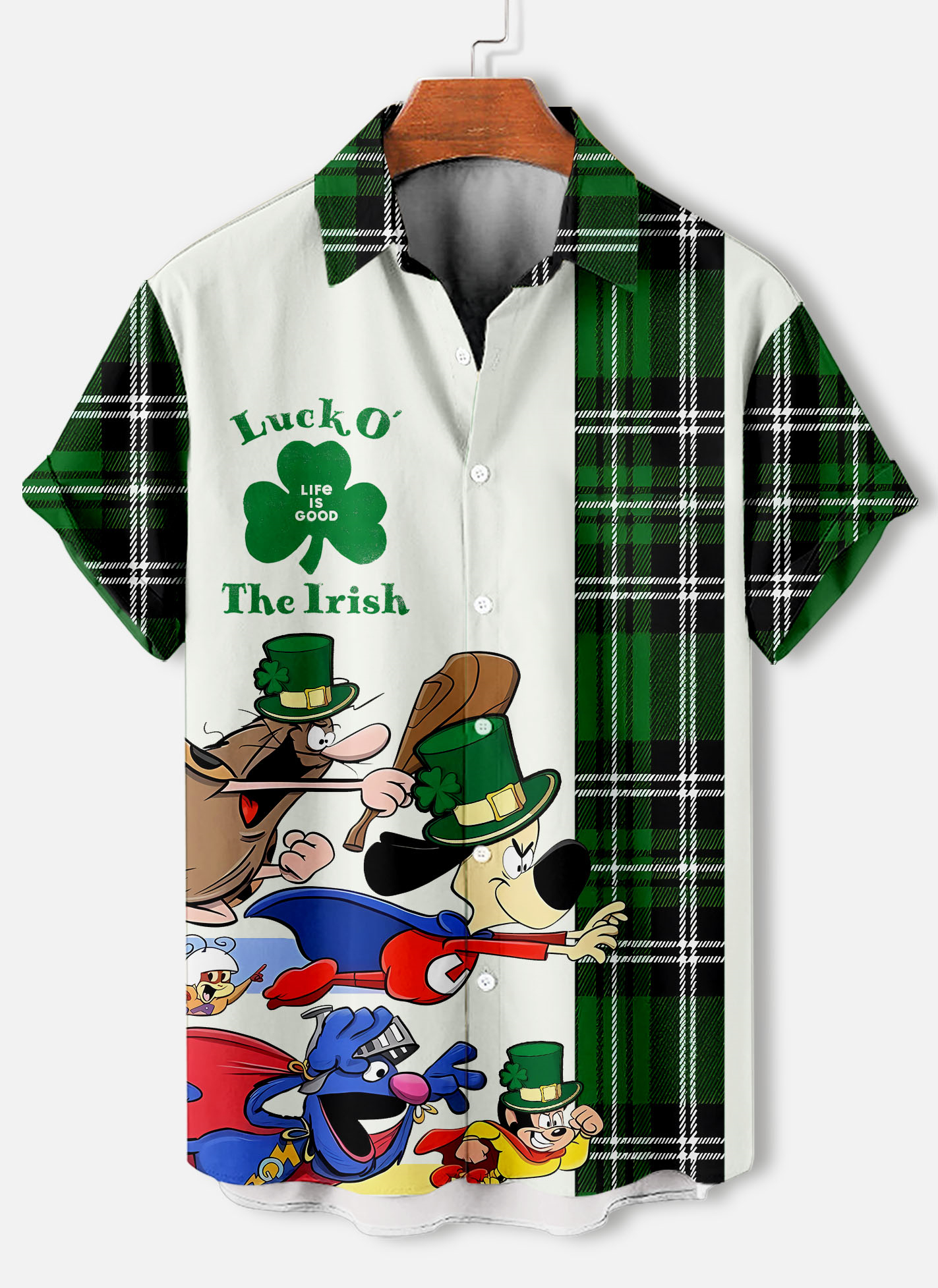 Men's St. Patrick's Day Themed Short Sleeve Shirt
