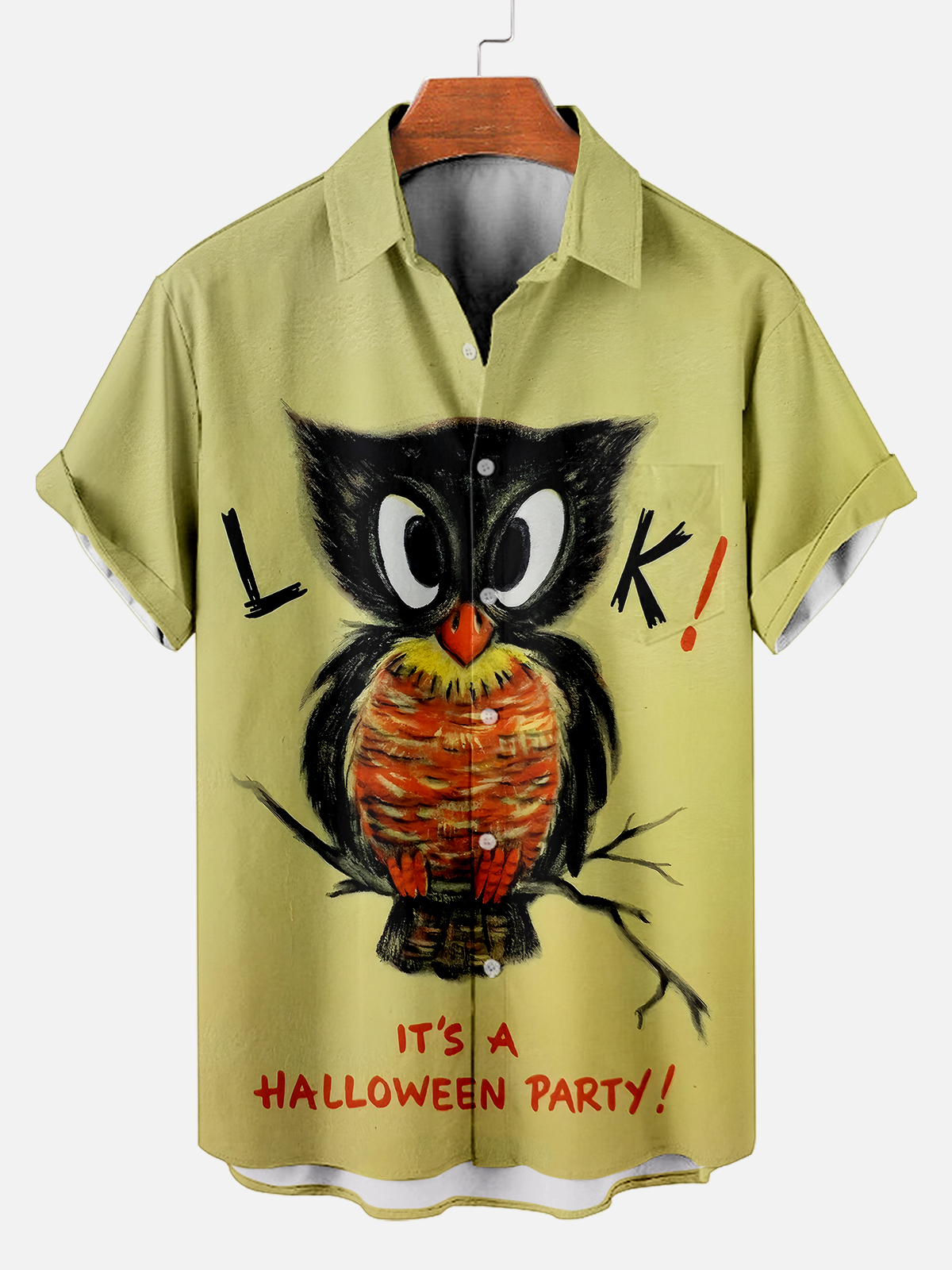 Halloween graphic short sleeve shirt