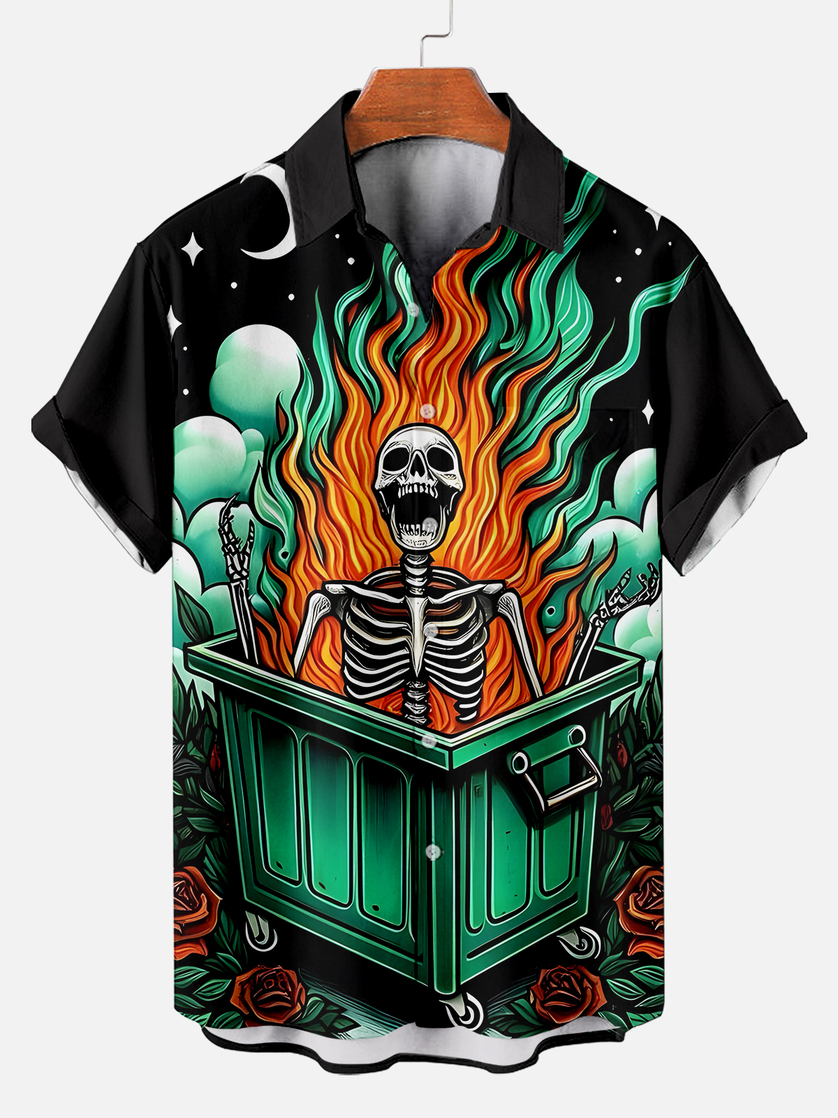 Men's Day of the Dead Graphic Short Sleeve Shirt