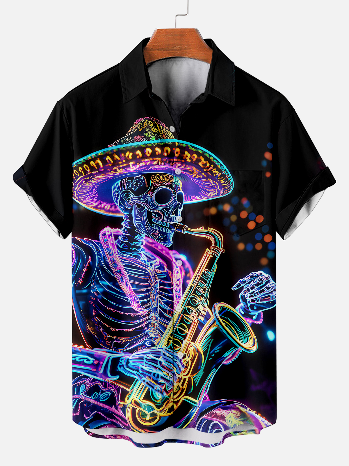 Men's Hawaiian Fun Little Yellow Duck Holiday Casual Short Sleeve Shir