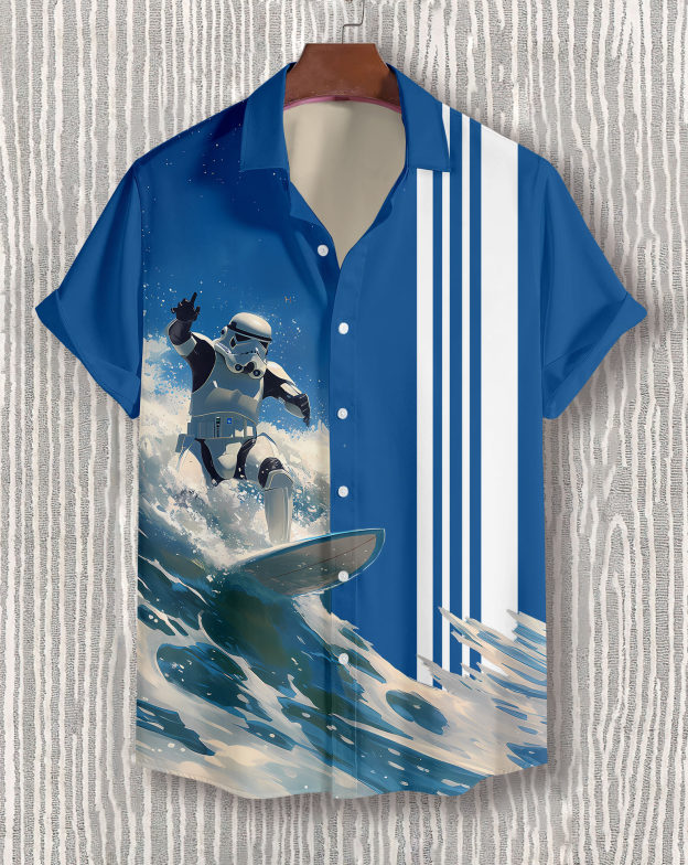 Men's Classic Movie Graphic Short Sleeve Shirt