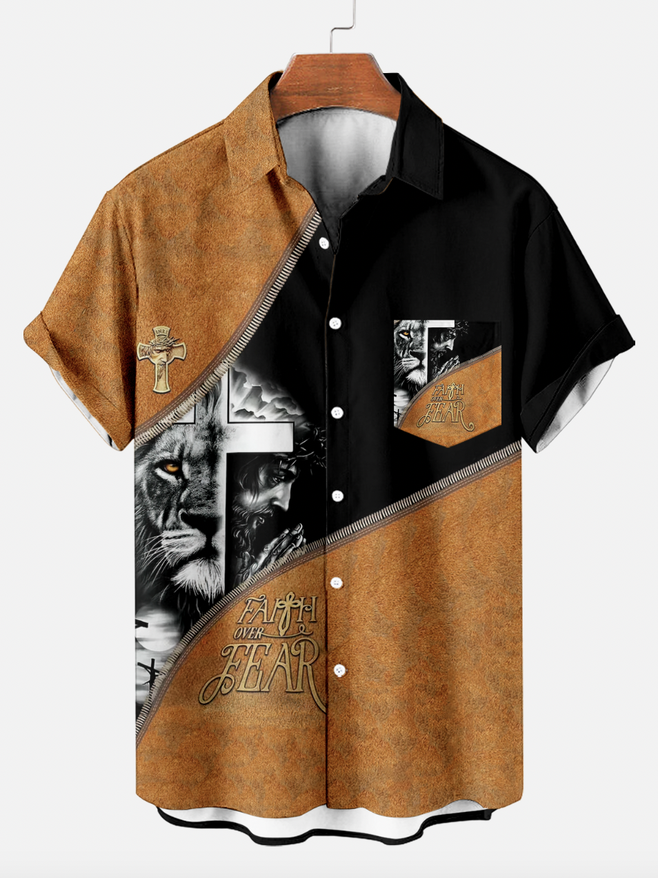 MEN'S MEMORIAL DAY FAITH PRINT SHORT SLEEVE SHIRT