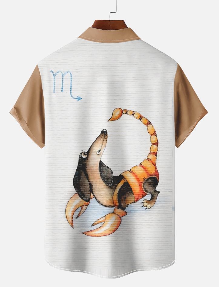 Retro Fun Pattern Short Sleeve Shirt