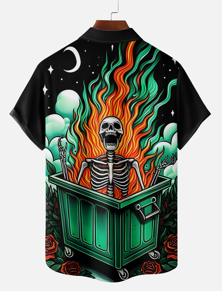 Men's Day of the Dead Graphic Short Sleeve Shirt