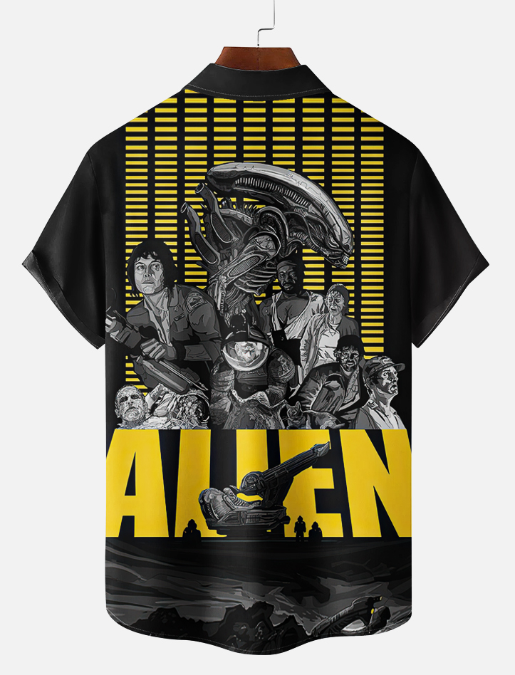 Men's Classic Movie Graphic Short Sleeve Shirt