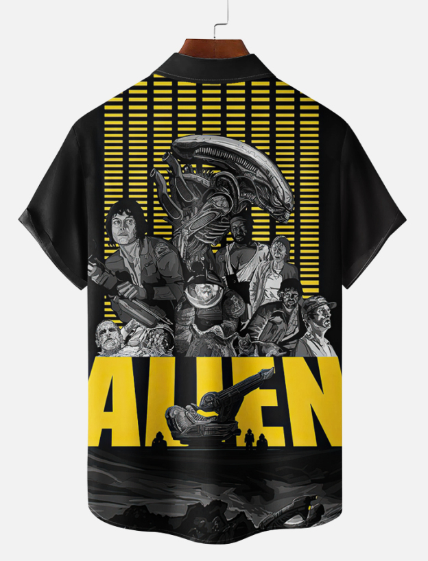 Men's Classic Movie Graphic Short Sleeve Shirt