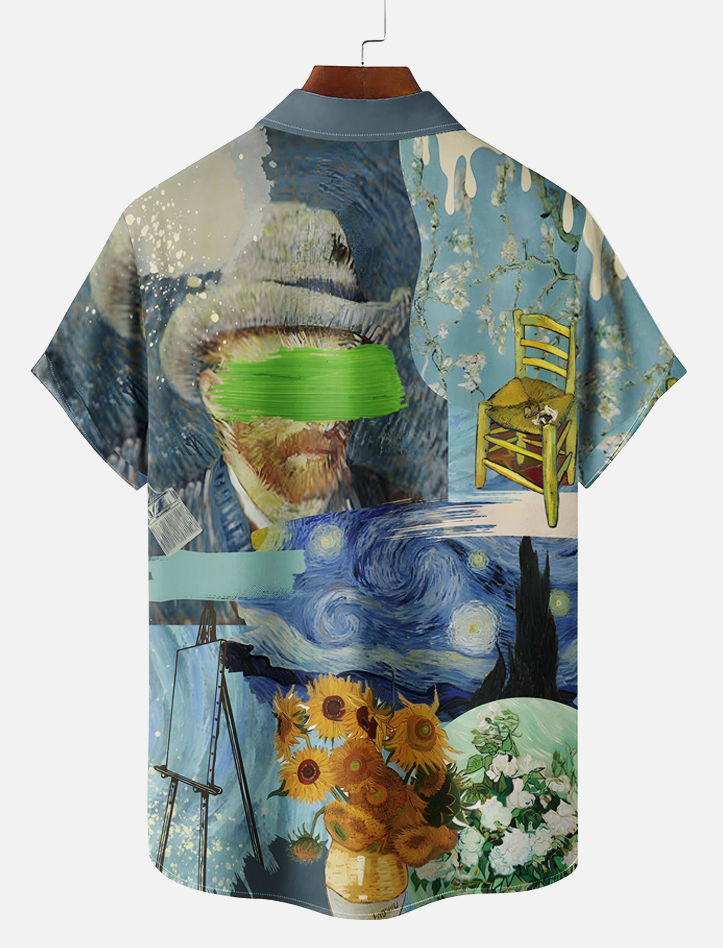 Men's Art Illustration Short Sleeve Shirt