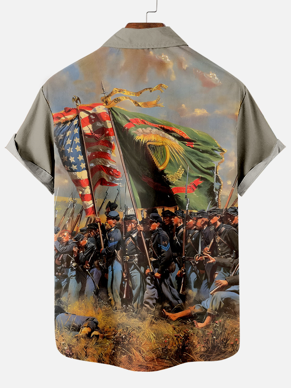 Men's illustration short sleeve shirt