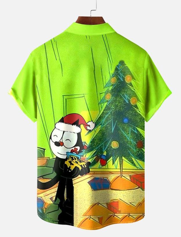 Men's Christmas Graphic Short Sleeve Shirt