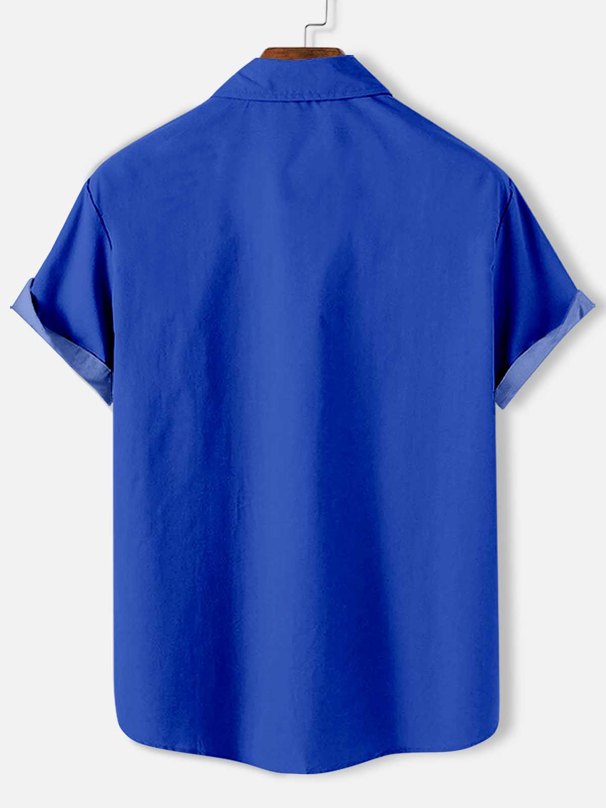 Men's Cartoon Car Graphic Short Sleeve Shirt